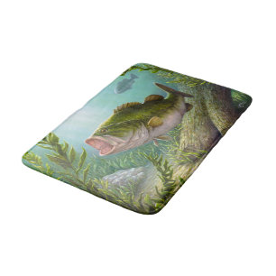 Bass Fish Bathroom Mat