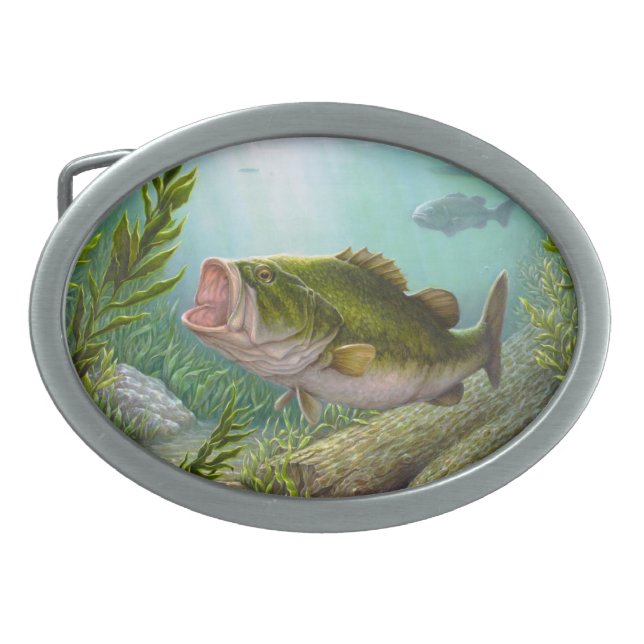 Bass Fish Belt Buckle (Front)