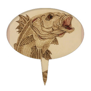 Bass Fish Cake Topper