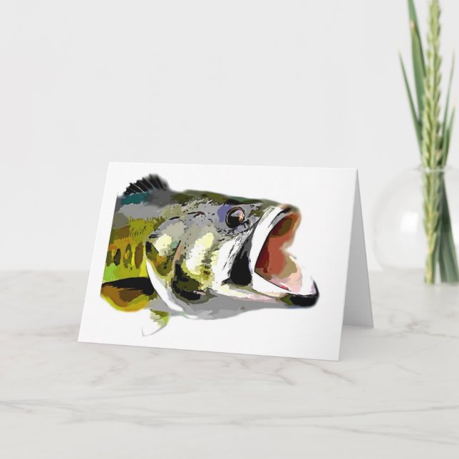 Bass Fish Card (Front)