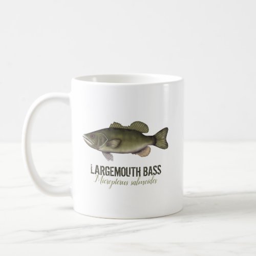 Bass Fish Fisherman Modern Angler  Coffee Mug
