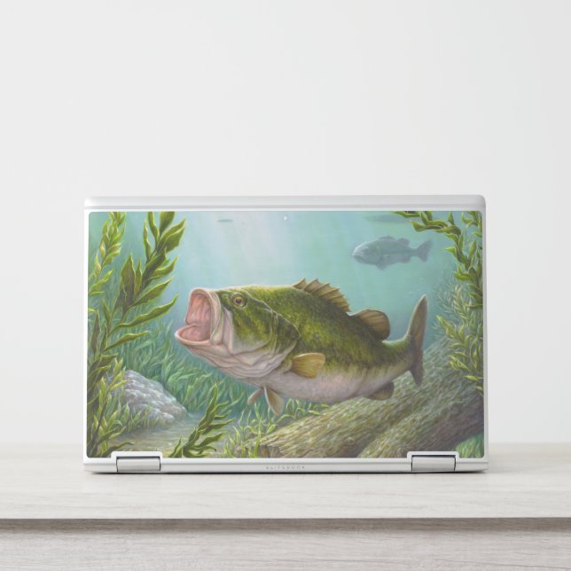 Bass Fish HP Laptop Skin (Front)