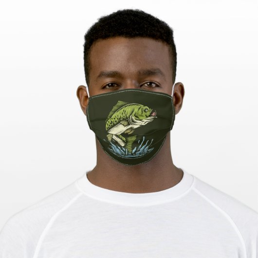 Bass Fish Mask for Men (Worn)