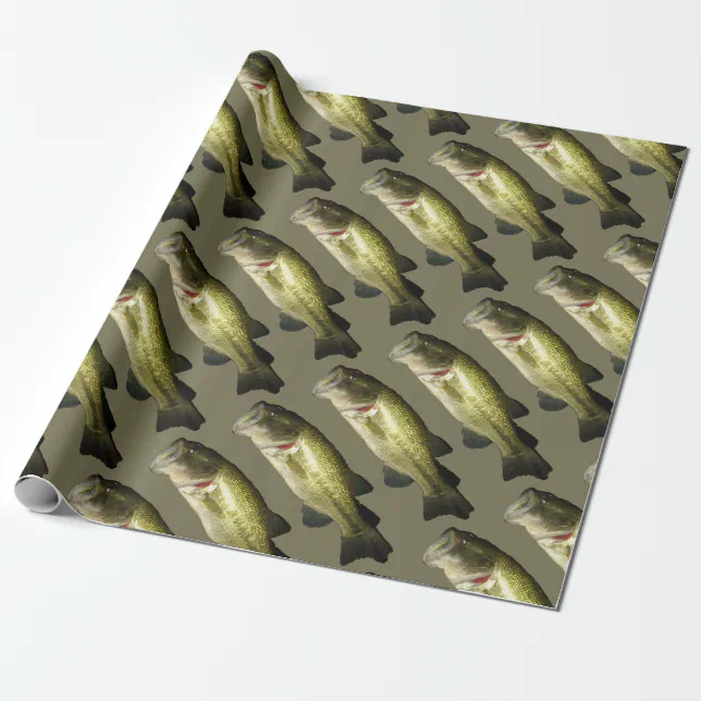 Bass Fish Men's Wrapping Paper Zazzle