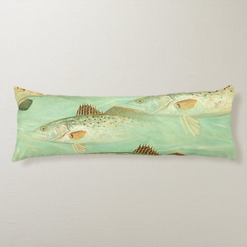 Bass Fish Pattern  Body Pillow