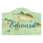 Funny Fishing and Hunting Door Sign, Zazzle