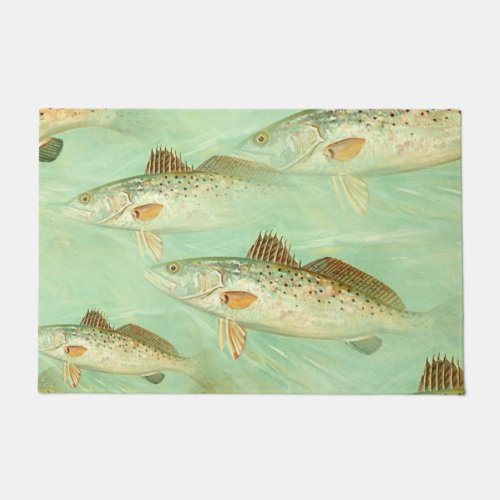 Bass Fish Pattern Doormat