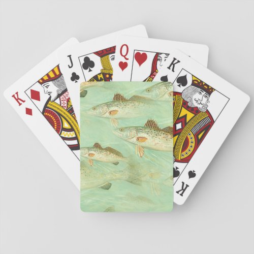 Bass Fish Pattern  Playing Cards