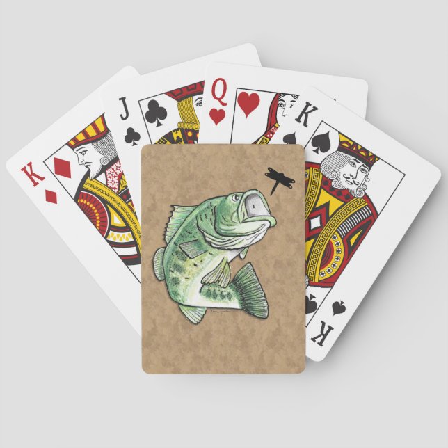 Bass Fish Poker Cards (Back)