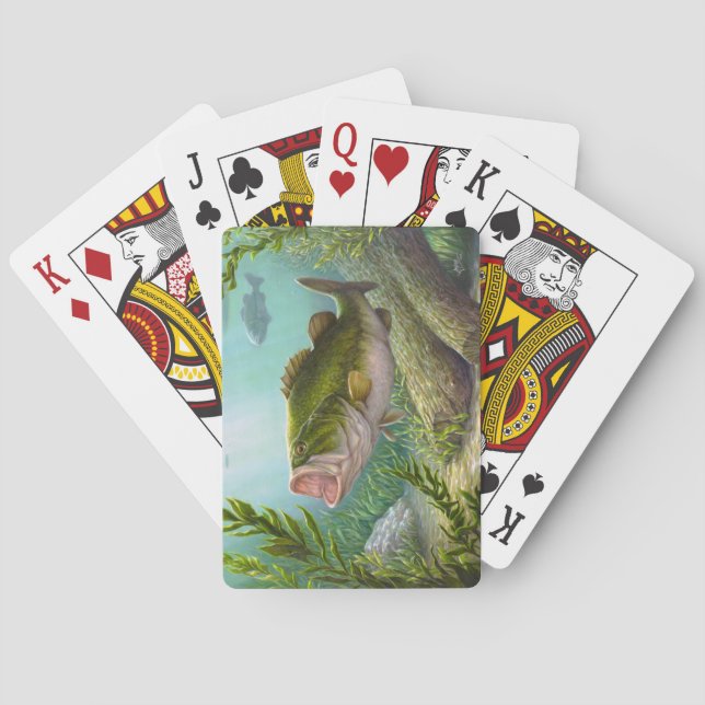 Bass Fish Poker Cards (Back)