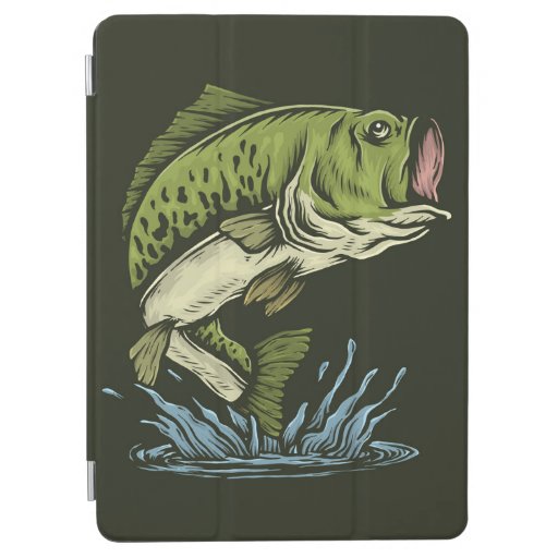 Bass Fish Portrait iPad Cover