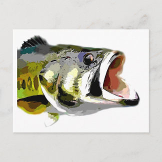 Bass Fish Postcard