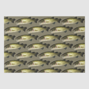 Bass Fish Sport Pattern Mens Tissue Paper
