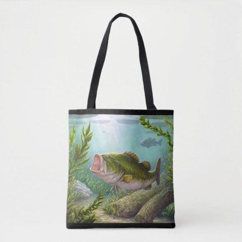 Bass Fish Tote Bag