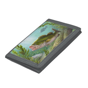 Bass Fish Tri-fold Wallet
