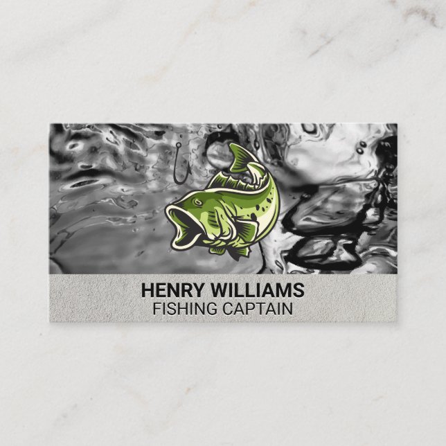 Bass Fish | Water Business Card (Front)