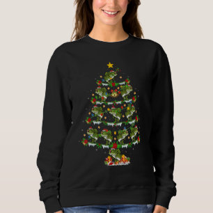 Bass Fish Xmas Lights Bass Fish Christmas Tree Sweatshirt