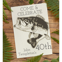 Printable FISHING BIRTHDAY INVITATION by GlitterAndShineShop  Fishing  birthday party, Fishing birthday invitations, Fishing party invitations