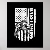 American Flag Bass Fishing Gifts For Fisherman Fish Fishing - American Flag Bass  Fishing - Magnet