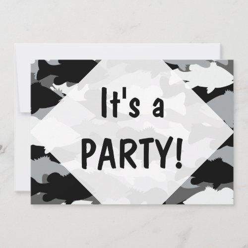 Bass Fishing Black Camo Announcements