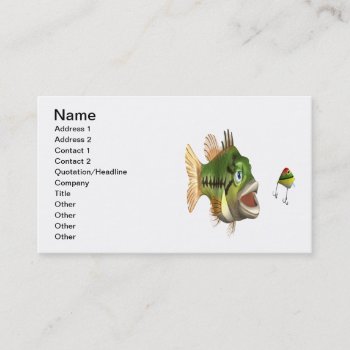 Bass Fishing Business Card by SportsArena at Zazzle
