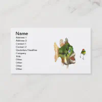 Bass Fishing Business Cards