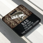 Bass Fishing Camouflage Sports Hobby Dad Legend Seat Cushion (In Situ)