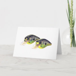 Bass Fishing Crankbait Greeting Card
