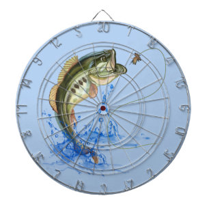Bass Fishing Dart Board