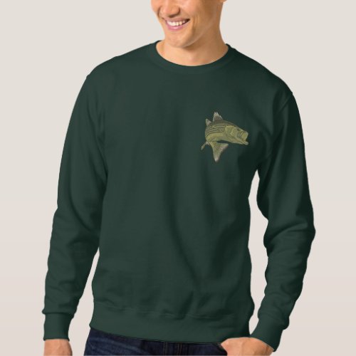 Bass Fishing Embroidered Sweatshirt