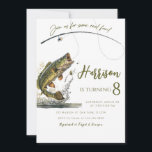 Bass Fishing Funny Birthday Invitation<br><div class="desc">For more advanced customization of this design,  simply select the "Customize It" button above!</div>