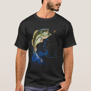 Bass Fishing Largemouth Jumping Fish T-Shirt