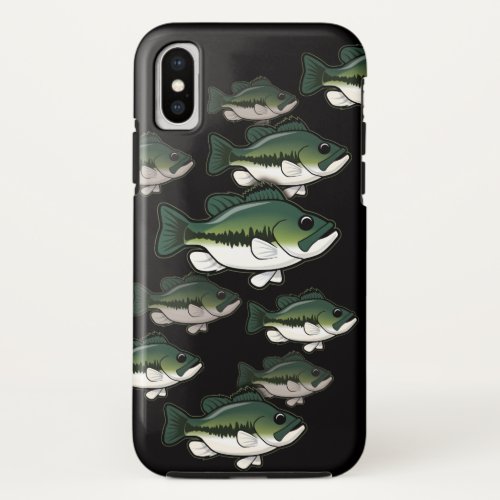 Bass Fishing Largemouth School Phone Case