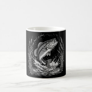 Bass Fishing Lover Gift Fishermans Present Coffee Mug
