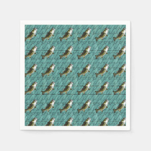 Bass Fishing Napkins