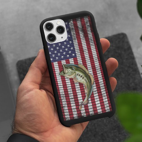 Bass Fishing Patriotic iPhone 13 Case