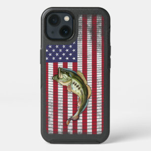 Bass Fishing Patriotic iPhone 13 Case