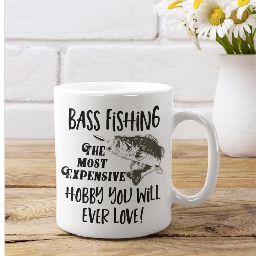 Bass Fishing Quote Funny Angler Hobby Sports Giant Coffee Mug