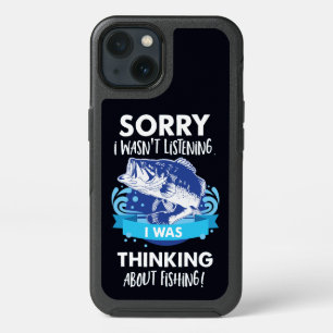 Bass Fishing Quotes for Anglers Fisherman Sports iPhone 13 Case