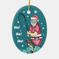 Premium Bass Fishing Santa Hat Christmas Pajama Fishermen Fish