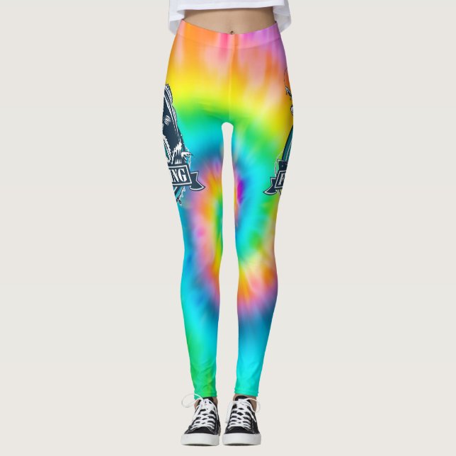 Bass Fishing Vector Leggings (Front)