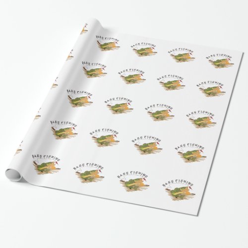 Bass Fishing Wrapping Paper