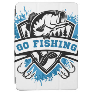Bass Go Fishing Blue iPad Cover