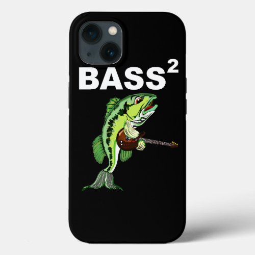 Bass Guitar and Fish Play on Words iPhone 13 Case