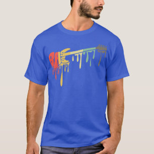 Bass Guitar Art For Guitarist Musician Bassist Pla T-Shirt