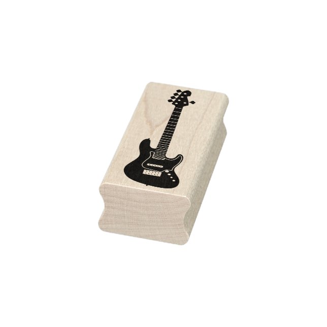 bass guitar art stamp (Stamp)