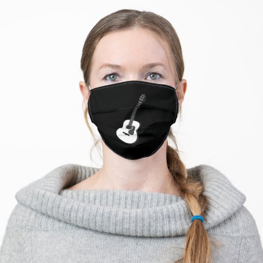 Bass Guitar Bass Player Adult Cloth Face Mask (Worn)