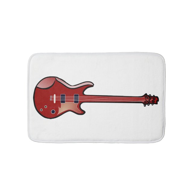 Bass guitar bathroom mat (Front)