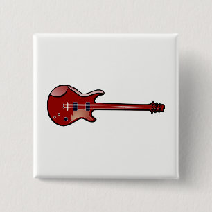 Bass guitar button