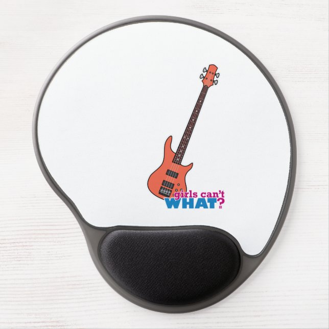 Bass Guitar Gel Mouse Pad (Front)